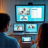 Virtual classroom in use on different devices